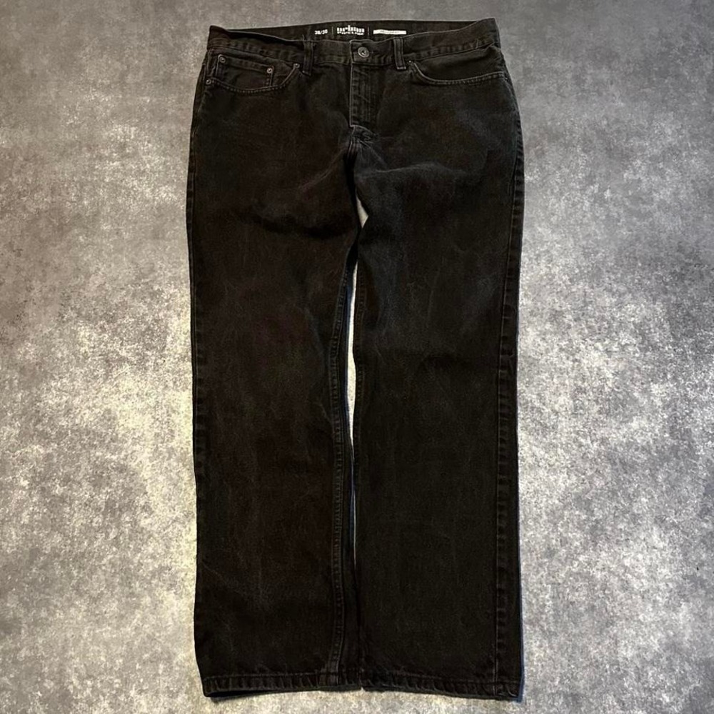 Y2K‎ Black Jeans Men's 36 x 30 Urban Pipeline Regular Fit Straight Leg